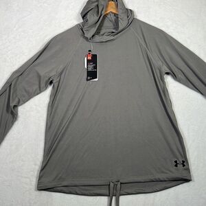 Under Armour Women's Gray Heatgear Velocity Twist‎ Hoodie-women size XS -NWT